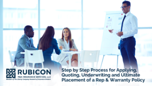 Rubicon - Step by Step Process for Applying, Quoting, Underwriting and Ultimate Placement of a Rep & Warranty Policy